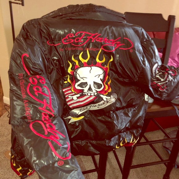 ed hardy coat